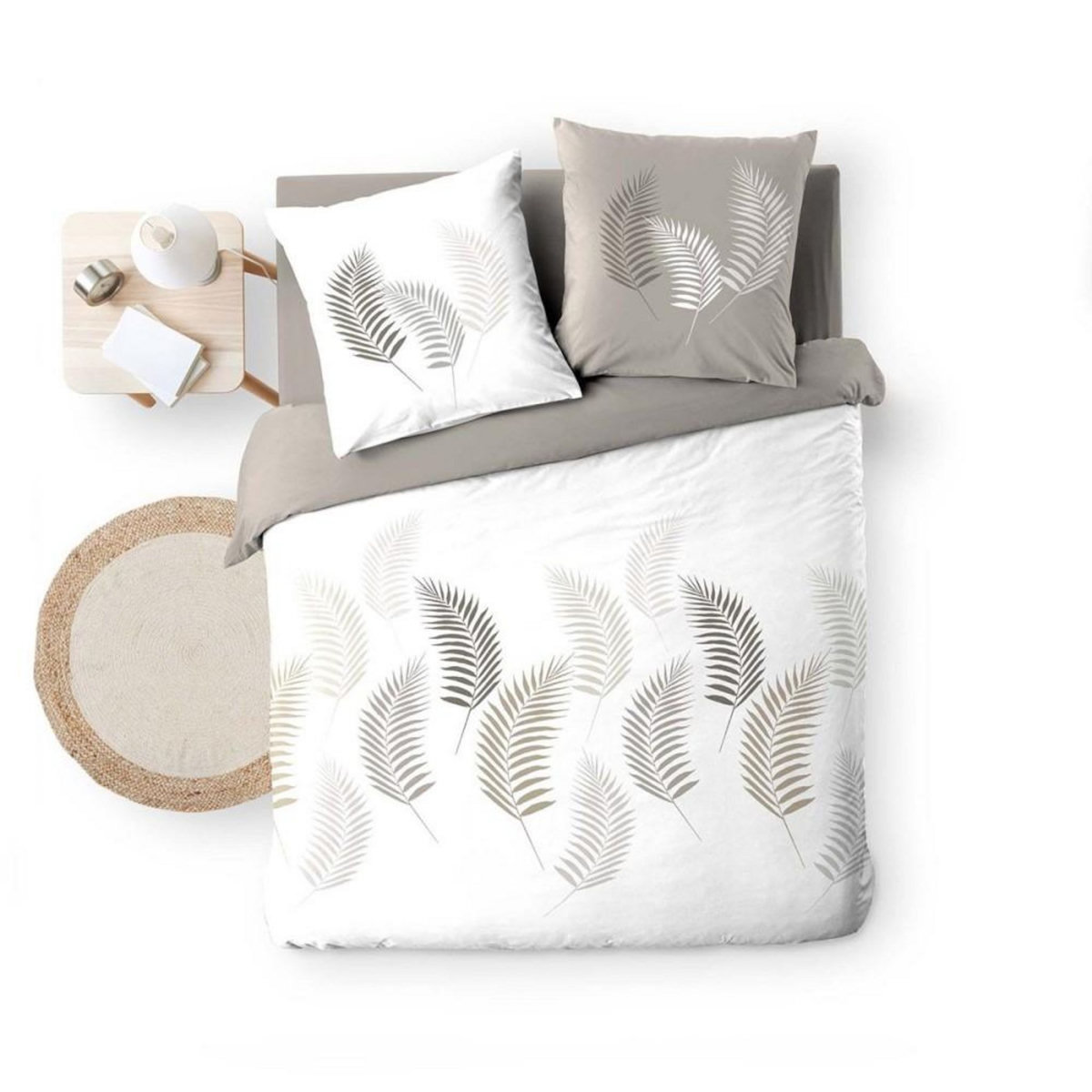 Douceur d'Intérieur Housse de couette 240x220 + 2 taies Goyave coton 57 fils