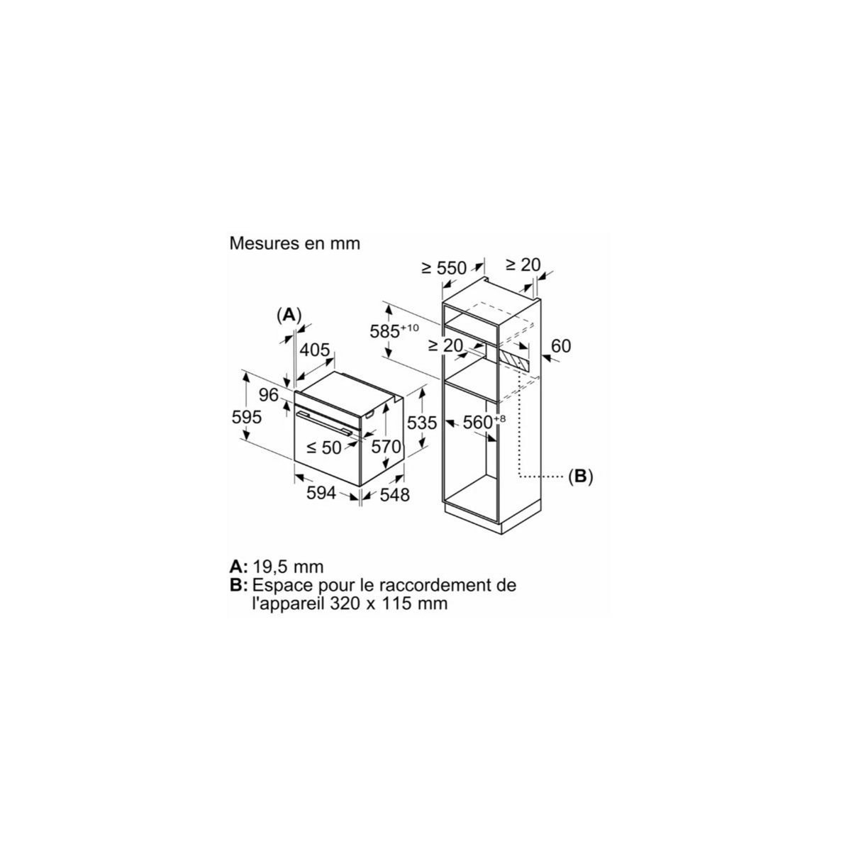 Neff Four intégrable combi vapeur 71l 60cm pyrolyse - B6AVH7AN3F