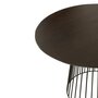 Voir la diapositive 3 : Paris Prix Table à Manger Ronde en Métal  Darren  120cm Noir