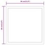 Voir la diapositive 6 : VIDAXL Miroir de salle de bain a LED 30x30 cm