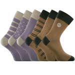 SERGE BLANCO Lot de 6 paires de chaussettes de ville Town ED. Coloris disponibles : Gris