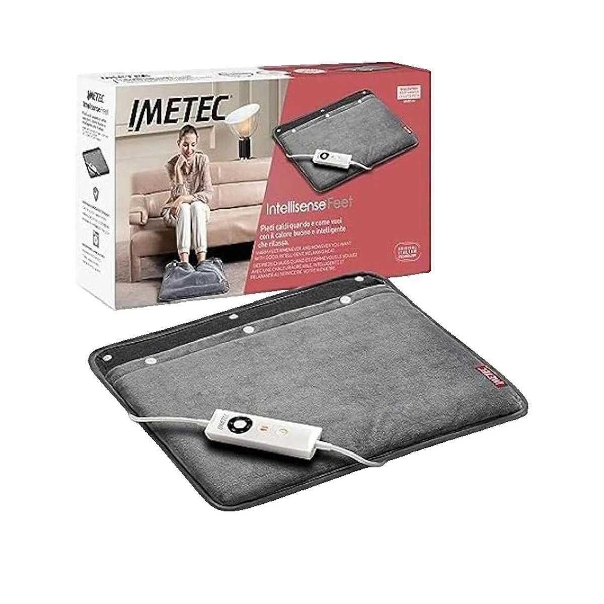 IMDICAR Textile chauffant Imetec Termoforo Intellisense Pieds gris
