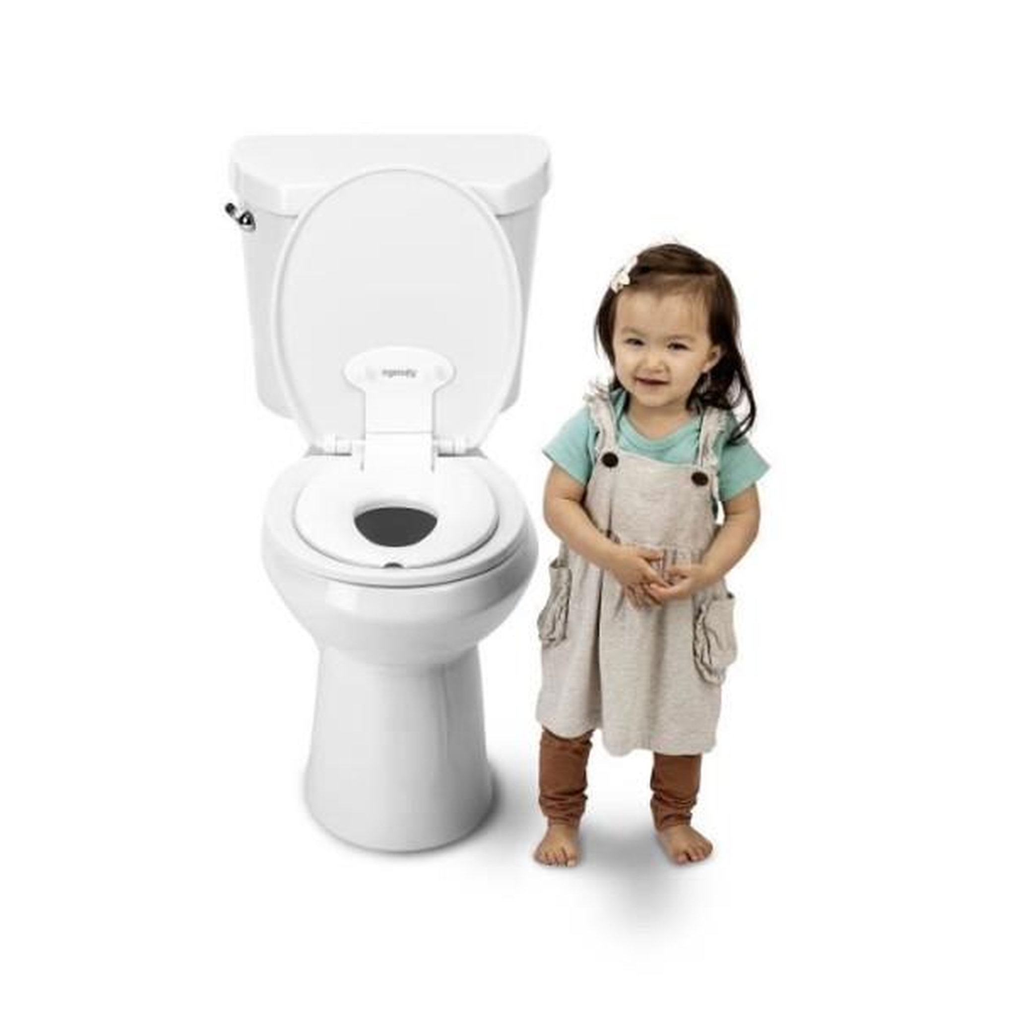 Voir la diapositive 3 : MARKET24 INGENUITY Réducteur de Toilette Flip & Sit, Fixation adhésive sur la cuvette