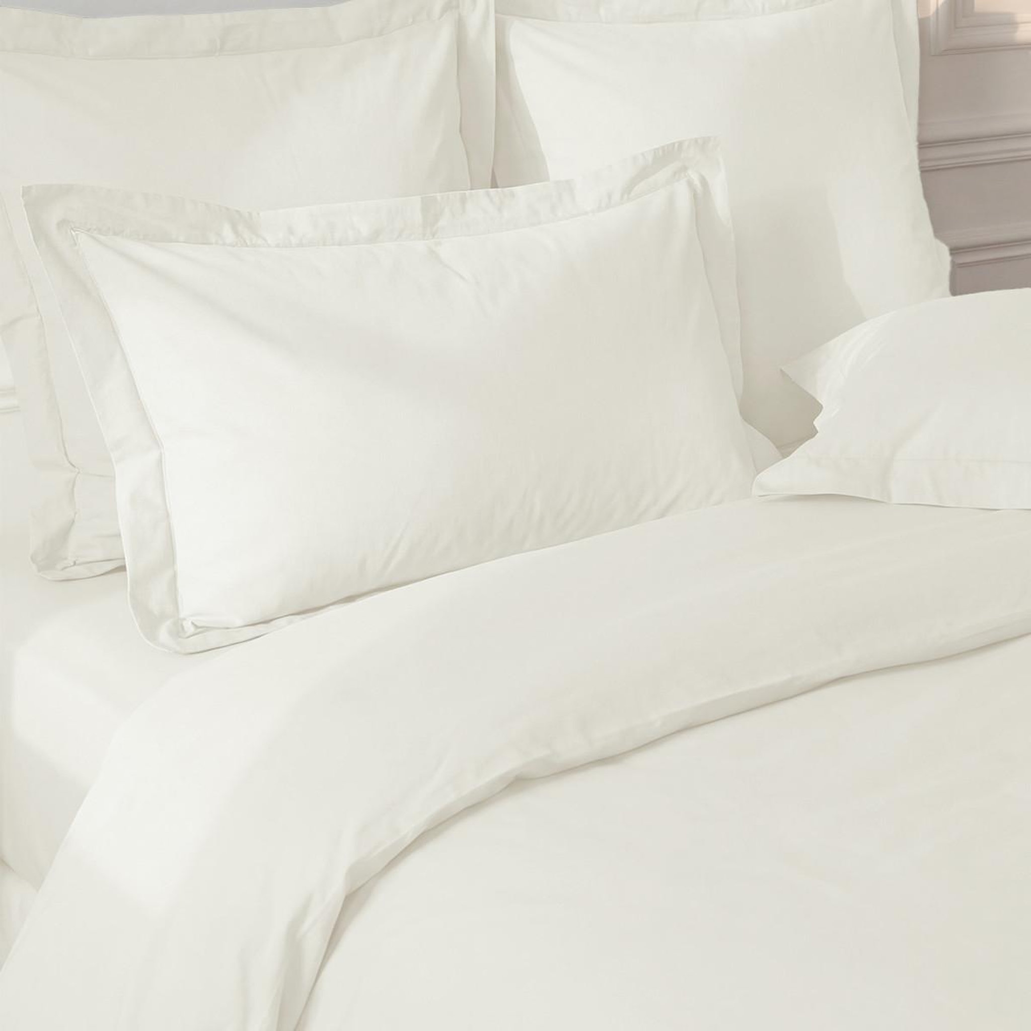 Voir la diapositive 2 : Sensei Maison Lot de 2 taies d'oreiller en percale de coton SOFT PERCALE