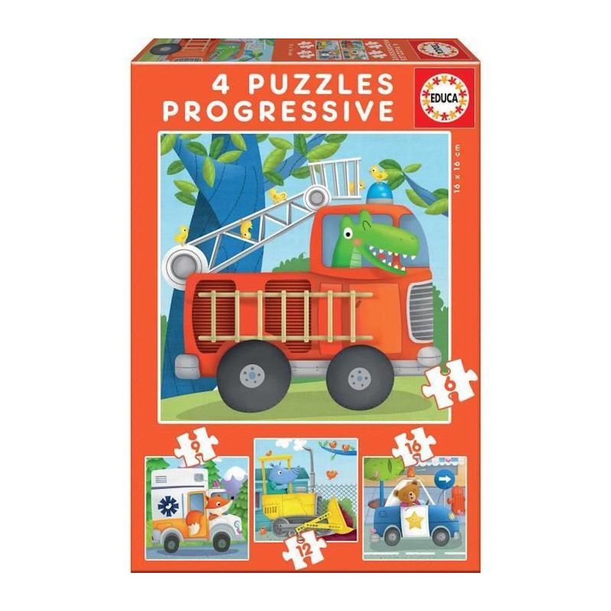 GENERIQUE Puzzle progressif enfant – Patrouille – GENERIQUE
