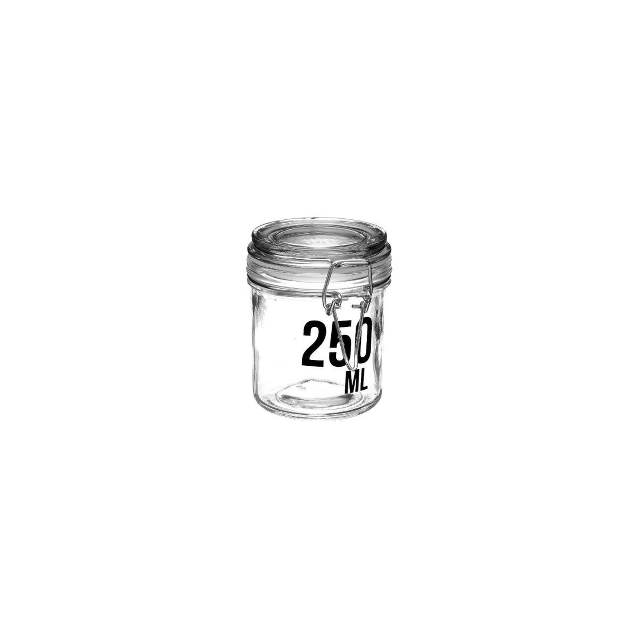 FIVE Bocal en verre  ecriture  250ml transparent