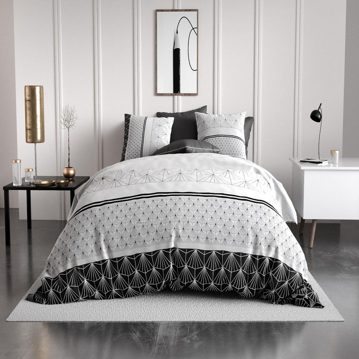 ATELIER DU COTON Parure De Couette 100%coton 57fils/cm2 - Casta