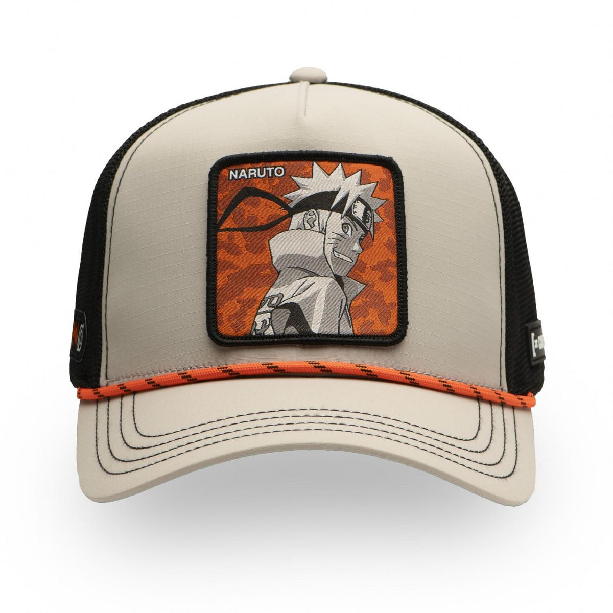 CAPSLAB Casquette trucker premium filet effet bambou Naruto Shippuden Hokage