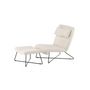 Voir la diapositive 3 : Paris Prix Fauteuil & Pouf Design Bouclette  Laconia  88cm Blanc