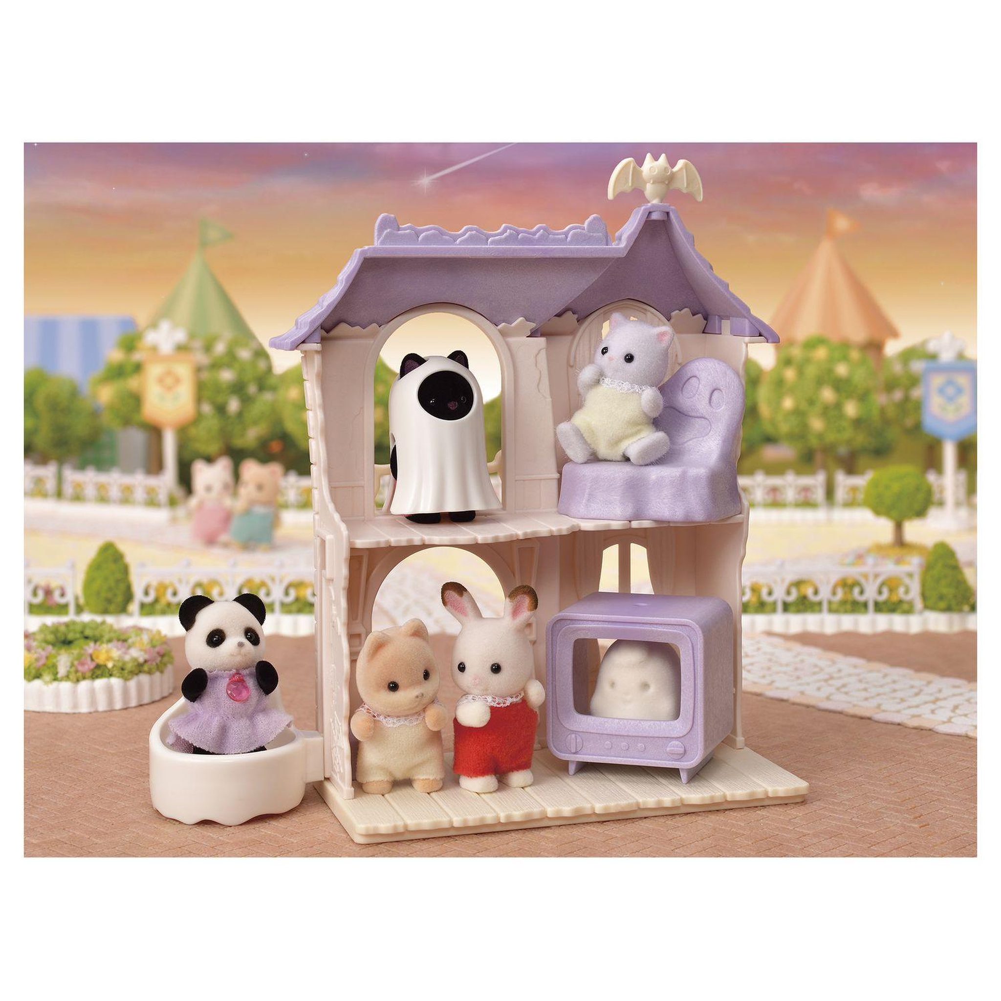 Voir la diapositive 2 : Epoch d'Enfance 5542 Maison hantée - Sylvanian Families