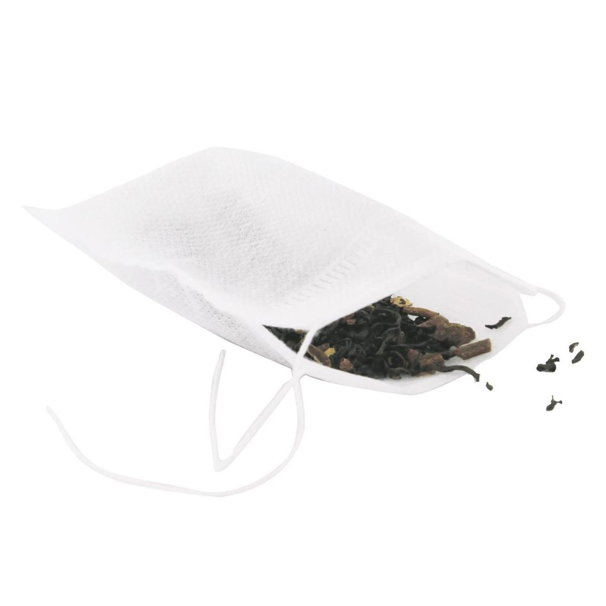 Voir la diapositive 2 : COOK CONCEPT Lot de 20 sachets à thé jetables  chai  10cm blanc