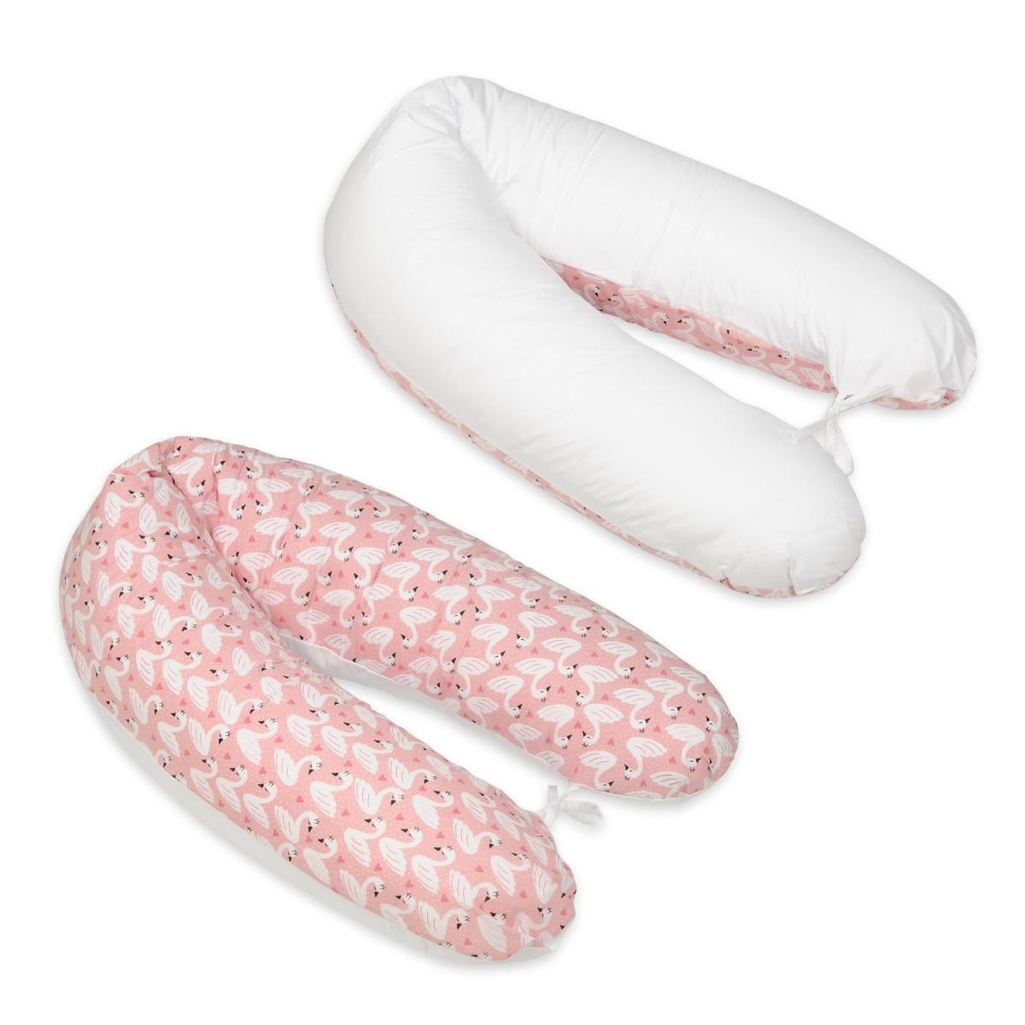 VELINDA Coussin maternité pre/post natal usages multiples cygnes - blanc