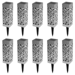 ID MARKET Lot de 10 lampes solaires extérieures MOLLY