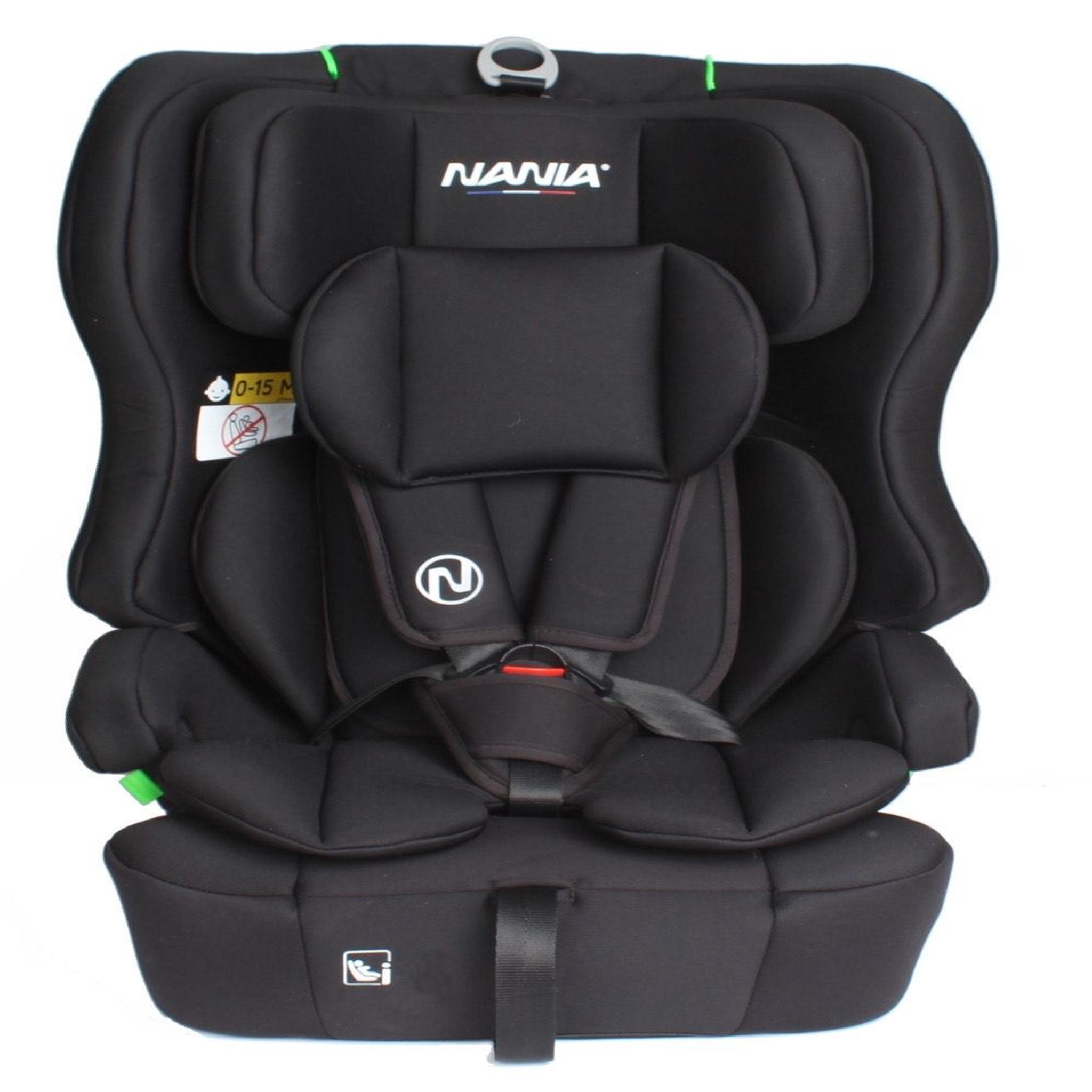 Voir la diapositive 1 : NANIA Nania Siège auto enfant Rio I-size 76-150 cm- , 15 mois à 12 ans, Têtière ajustable, Harnais de sécurité 5 points, Housse amovible-fixation ceinturé