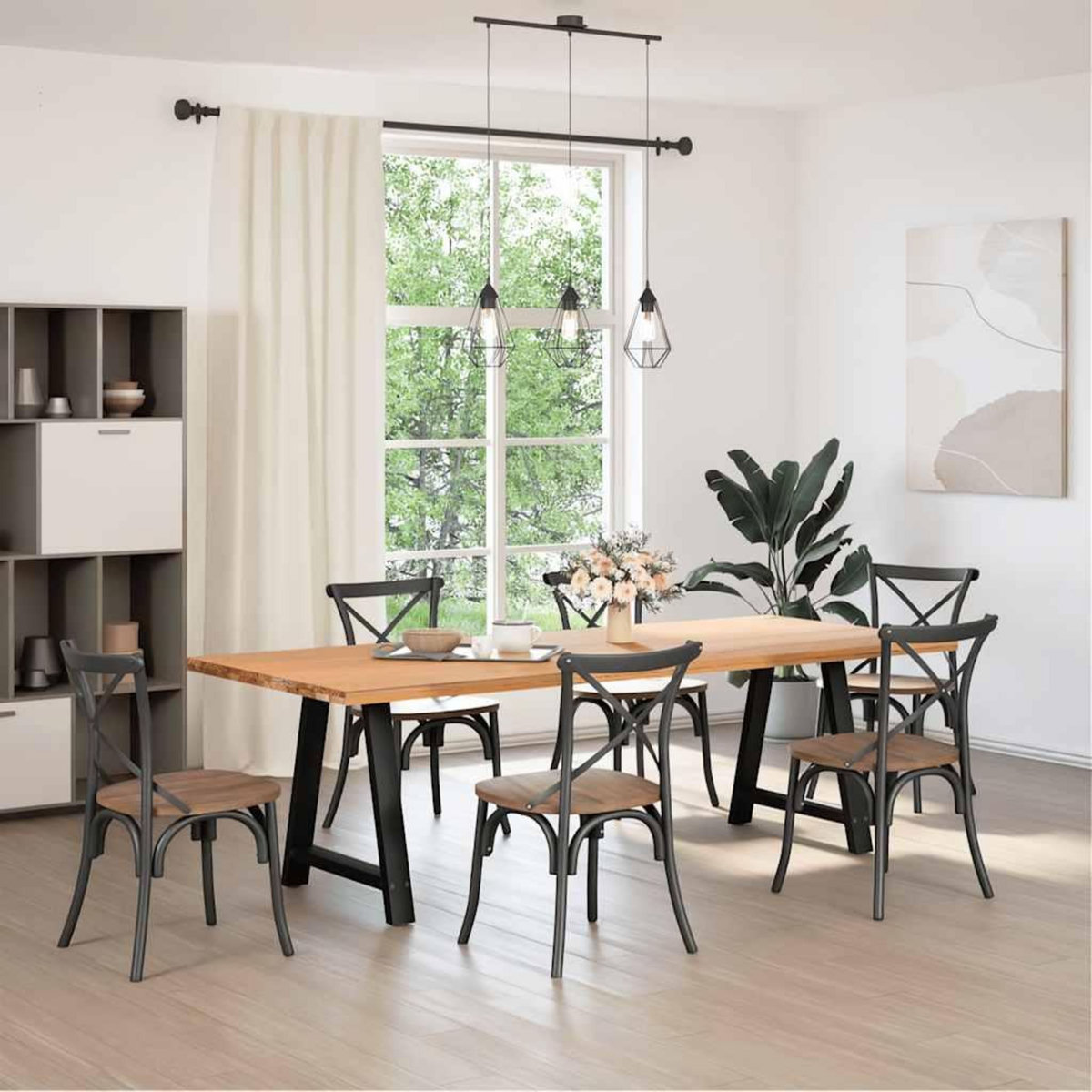 VIDAXL Pieds de table basse forme de A 2 pcs noir 70x(72-73) cm acier