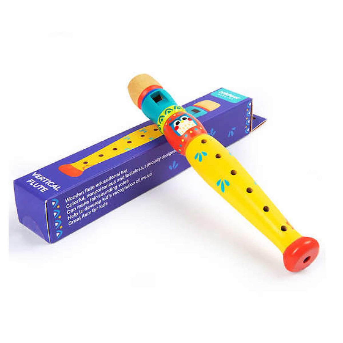 Trousselier Flute en bois décor hibou