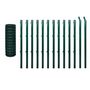 Voir la diapositive 2 : VIDAXL Ensemble de cloture Euro Acier 25 x 1,5 m Vert