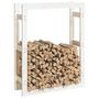 Voir la diapositive 4 : VIDAXL Support pour bois de chauffage Blanc 80x25x100 cm Bois de pin
