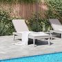 Voir la diapositive 3 : VIDAXL Chaise longue gris 186x60x29 cm PP