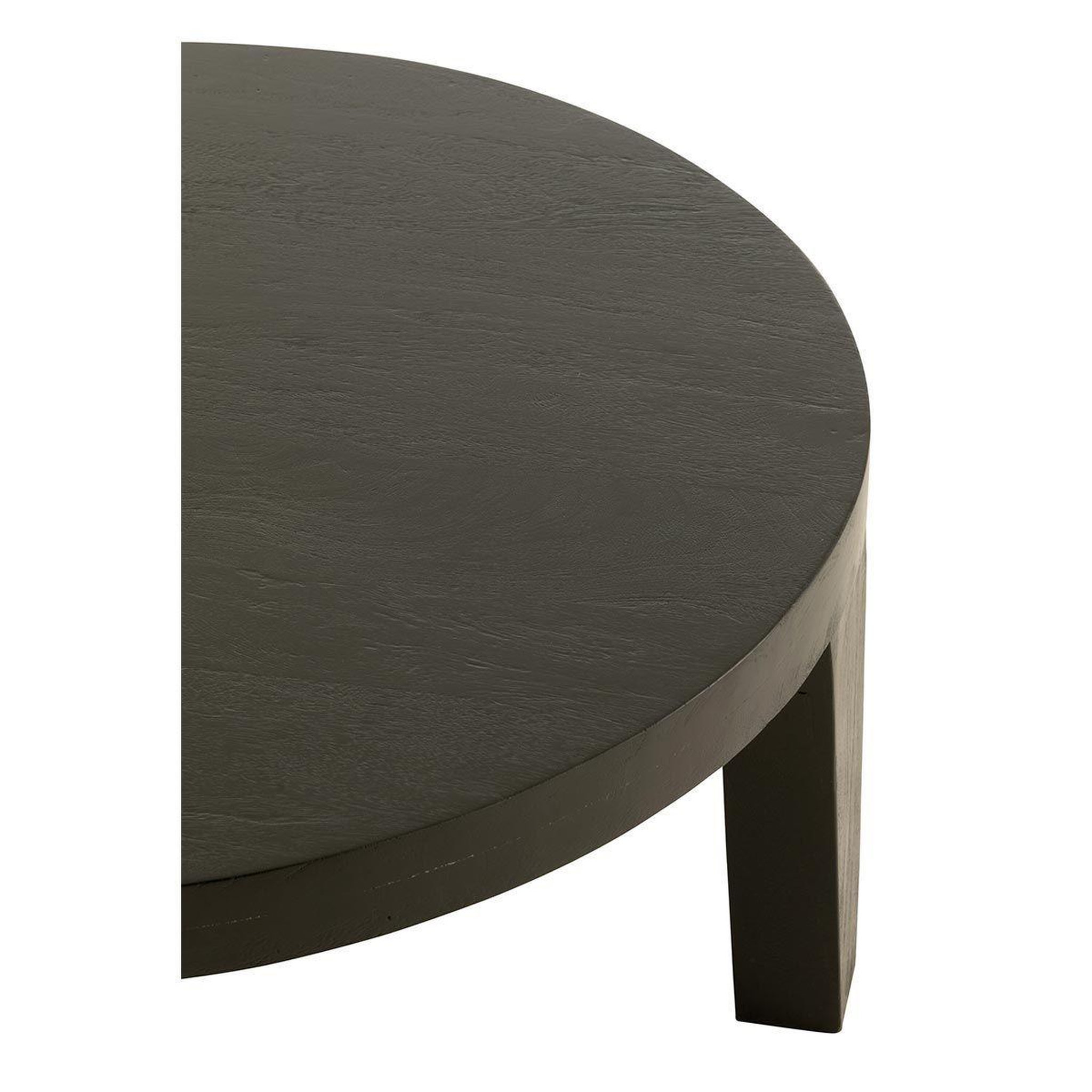 Voir la diapositive 4 : J-LINE Table basse en bois  reggie  80cm noir