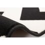 Voir la diapositive 3 : Paris Prix Tapis Géométrique à Poils Courts  Manolya  Noir