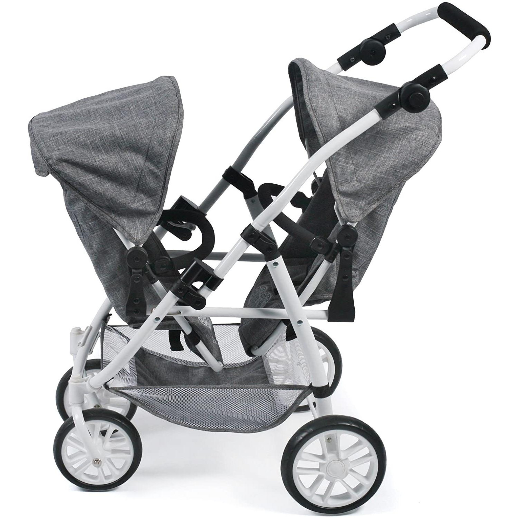 Voir la diapositive 3 : BAYER CHIC 2000 Le buggy Twinny pour poupées, Anthracite