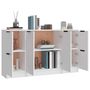 Voir la diapositive 5 : VIDAXL Buffets 3 pcs Blanc Bois d'ingenierie