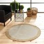 Voir la diapositive 5 : Paris Prix Tapis Déco Rond en Jute  Mario  120cm Naturel & Or
