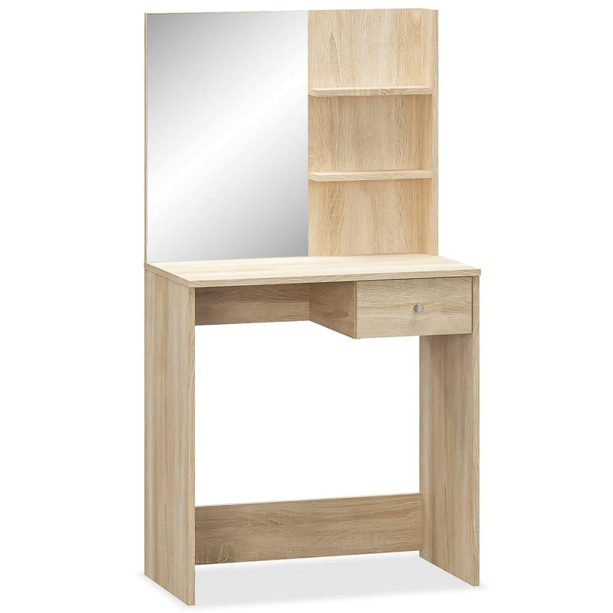 Voir la diapositive 2 : VIDAXL Coiffeuse Bois d'ingenierie 75x40x141 cm Chene