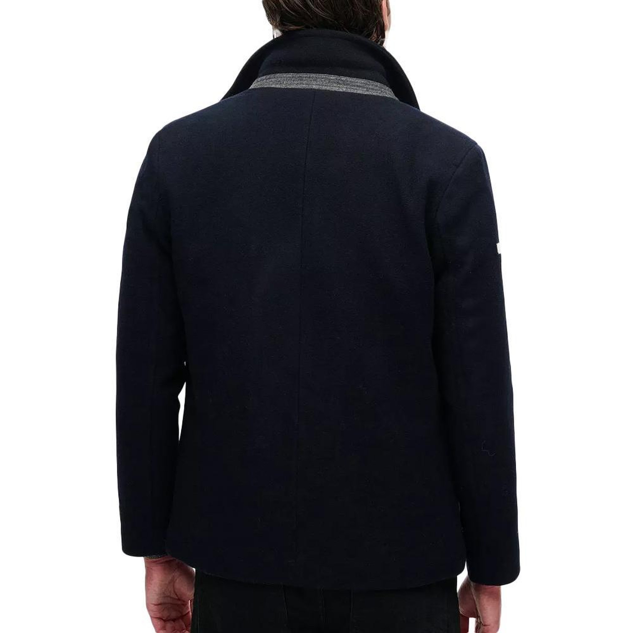 Voir la diapositive 4 : SUPERDRY Manteau marine homme superdry studios wool