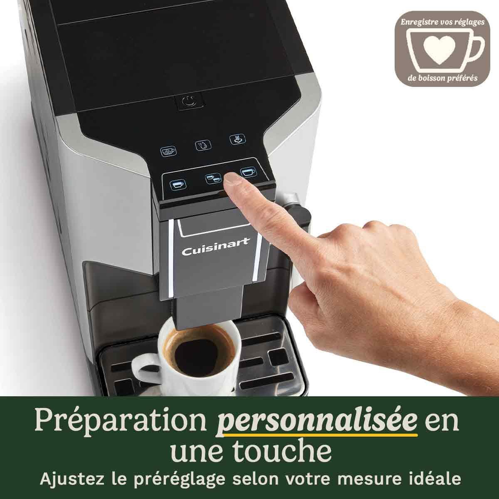 Voir la diapositive 2 : Cuisinart Robot café 15 bars - em550e