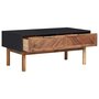 Voir la diapositive 2 : VIDAXL Table basse 90x50x40 cm Bois d'acacia massif et MDF