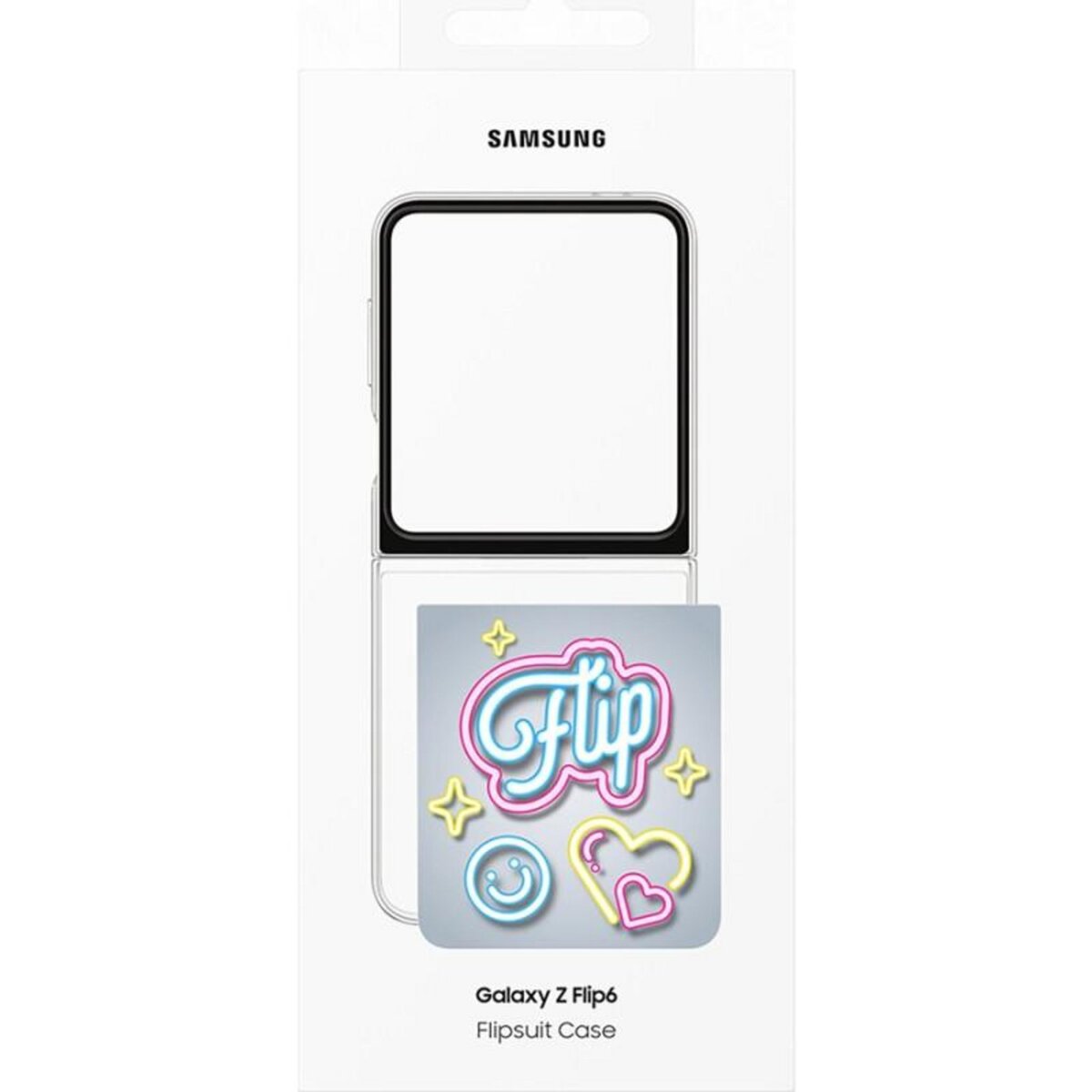 Samsung Coque et étui téléphone mobile Samsung Coque personnalisable Neon Galaxy Z Flip 6 Transparent