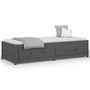 Voir la diapositive 2 : VIDAXL Lit de jour sans matelas gris 90x190 cm bois de pin massif