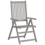Voir la diapositive 3 : VIDAXL Chaises inclinables de jardin lot de 6 et coussins Bois acacia