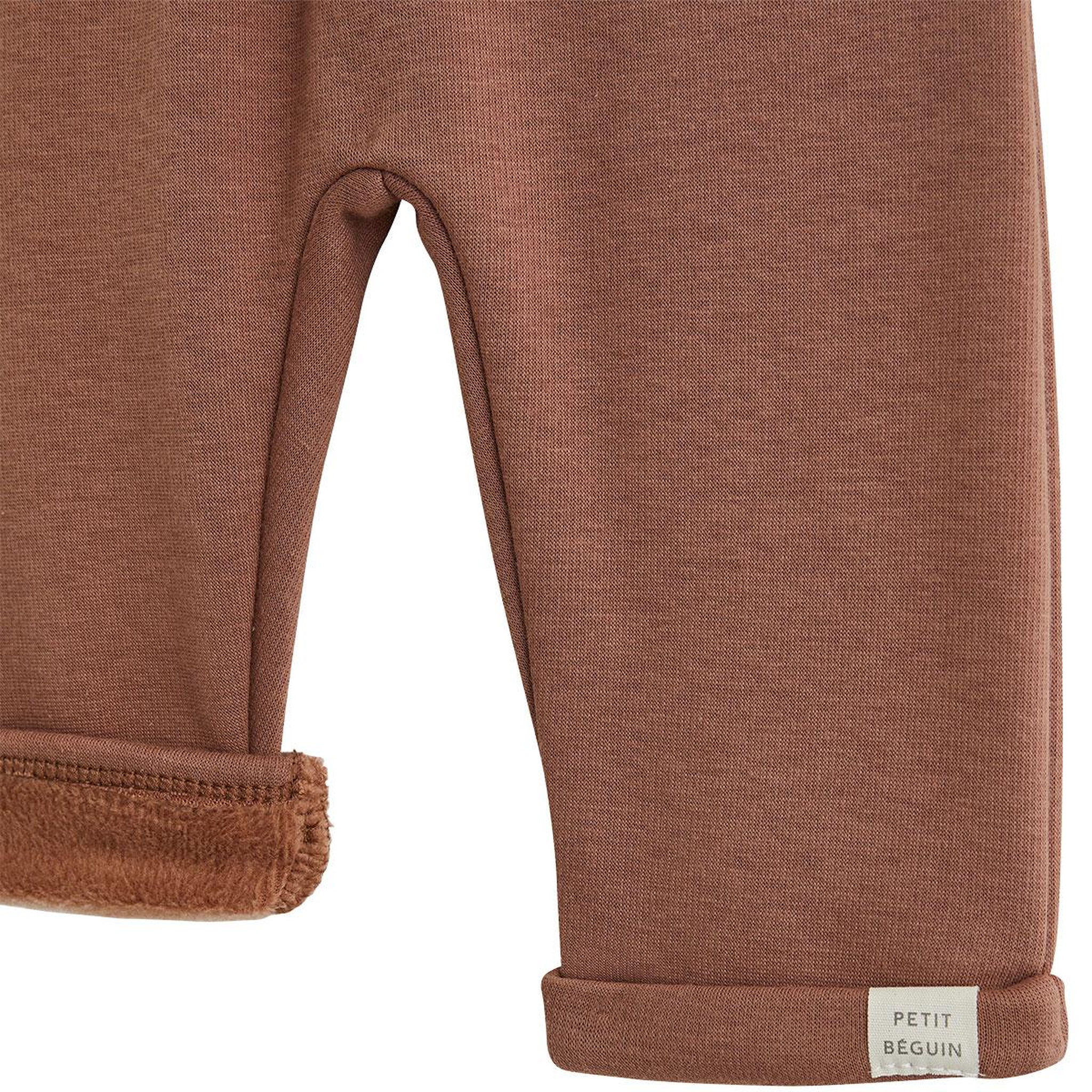 Voir la diapositive 2 : PETIT BEGUIN Lot de 2 sarouels bébé en molleton ultra chaud