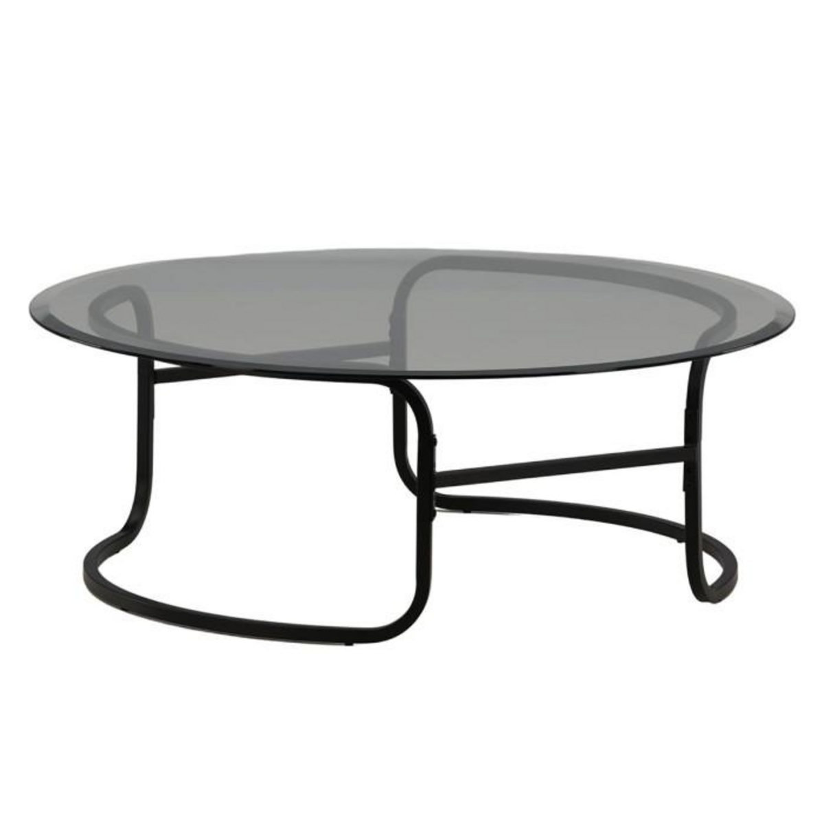 Paris Prix Table Basse Design en Verre  Lomma  110cm Noir
