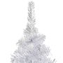 Voir la diapositive 3 : VIDAXL Arbre de Noël artificiel pre-eclaire/boules argente 120 cm PET