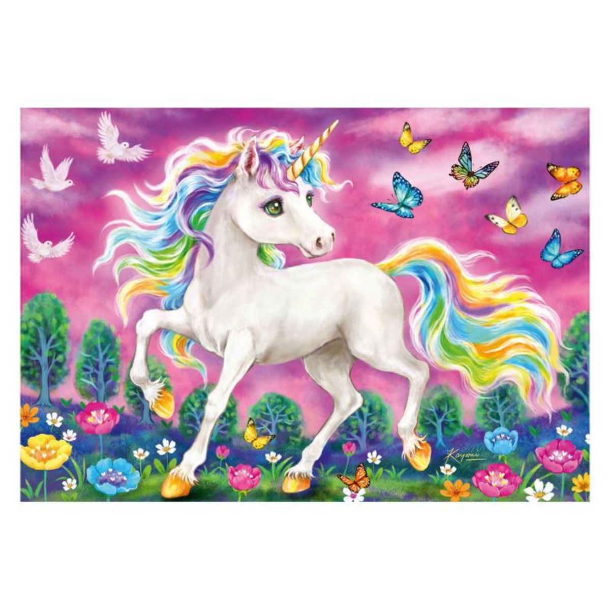RAVENSBURGER Ravensburger Puzzle Unicorn and Pegasus, 2x24st. 56774