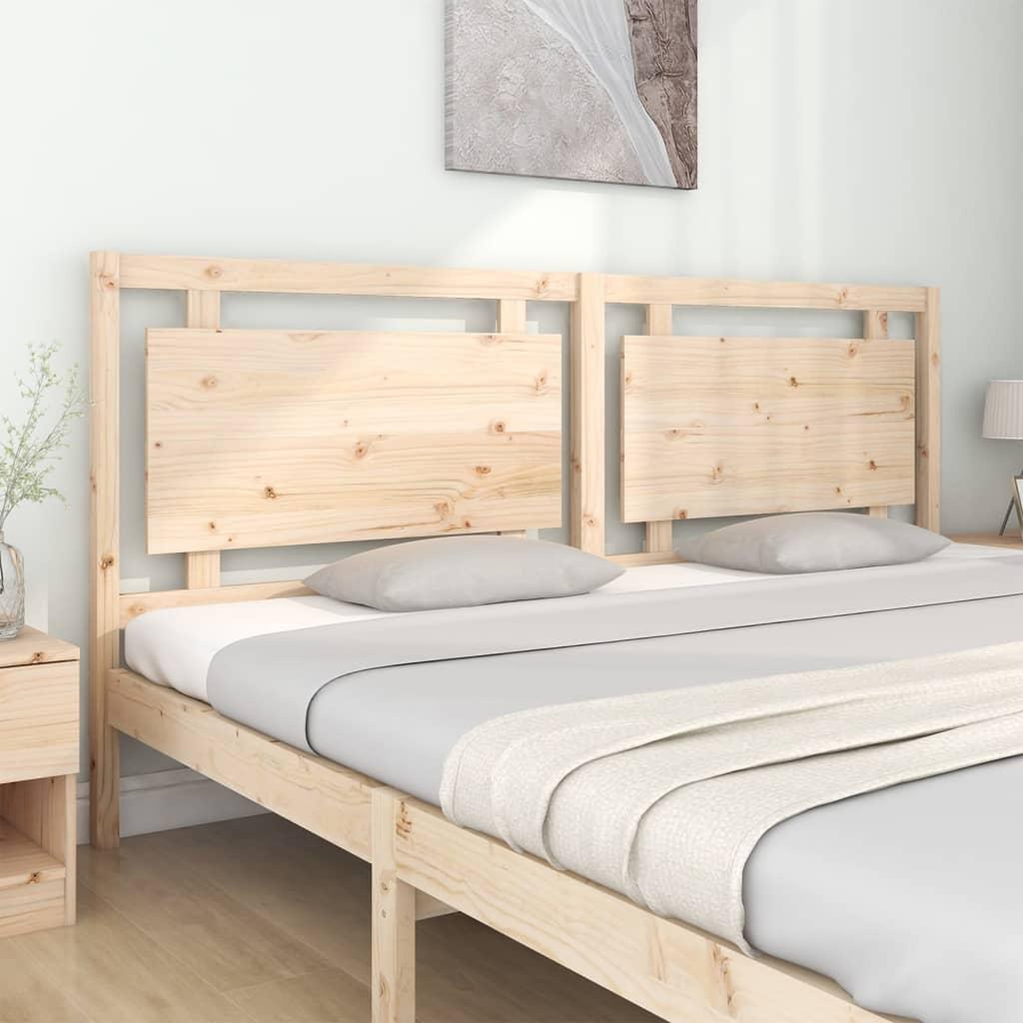 Voir la diapositive 3 : VIDAXL Tete de lit 205,5x4x100 cm Bois massif de pin