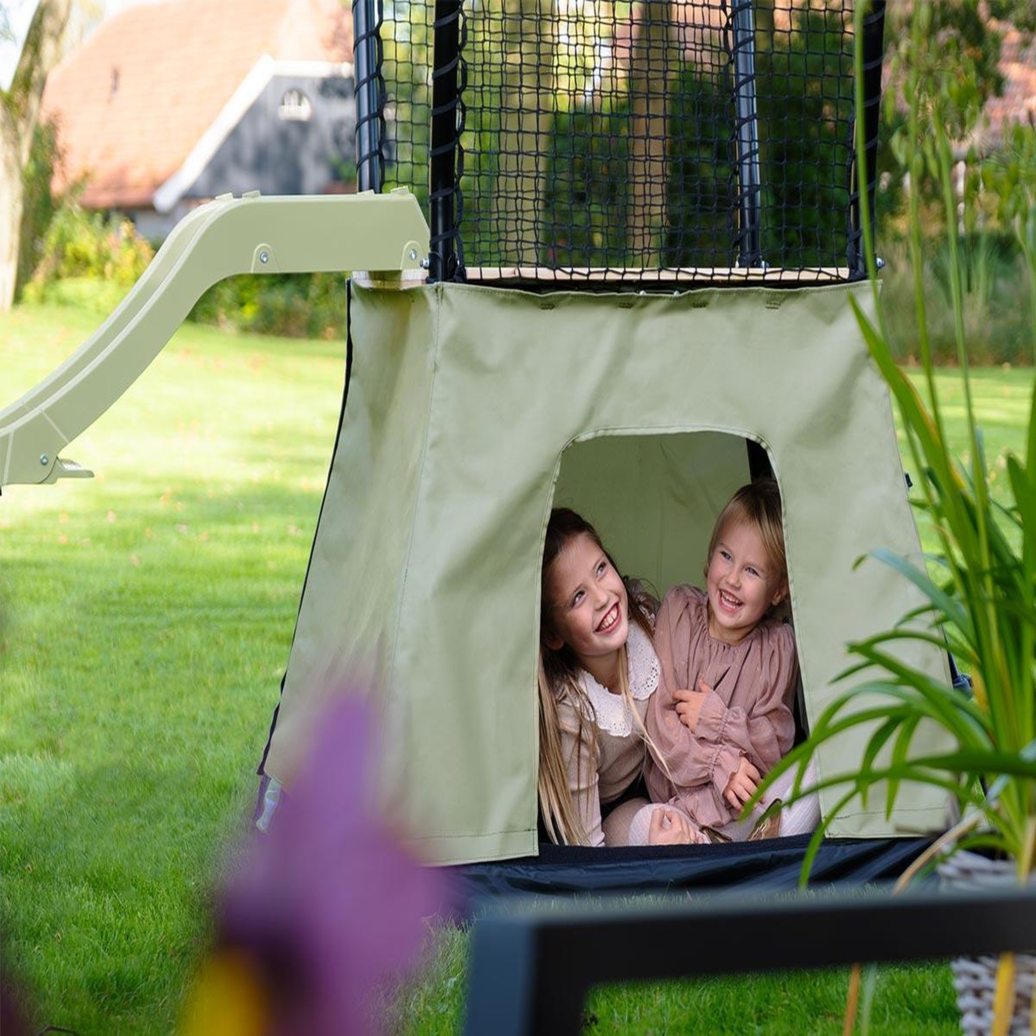 Voir la diapositive 5 : EXIT TOYS Aire de jeux ivy avec toboggan - exit toys