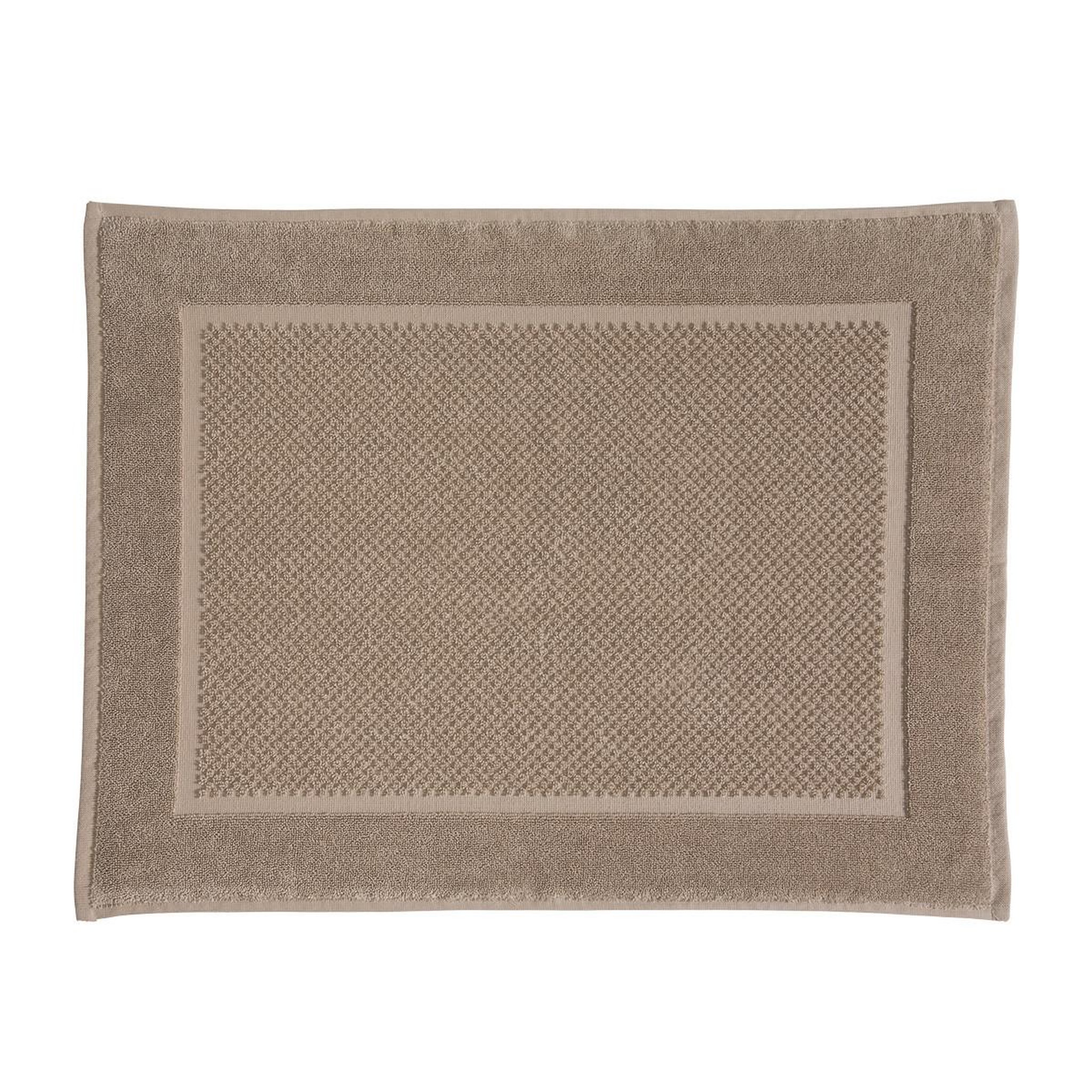 Voir la diapositive 1 : GUY LEVASSEUR Tapis de bain uni en coton éponge Oeko-Tex 50x70cm