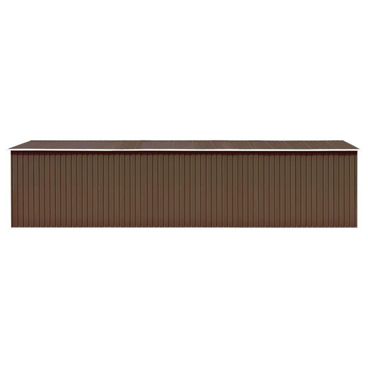 VIDAXL Abri de jardin Marron 257x779x181 cm Acier galvanise