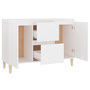Voir la diapositive 4 : VIDAXL Buffet blanc 101x35x70 cm bois d'ingenierie