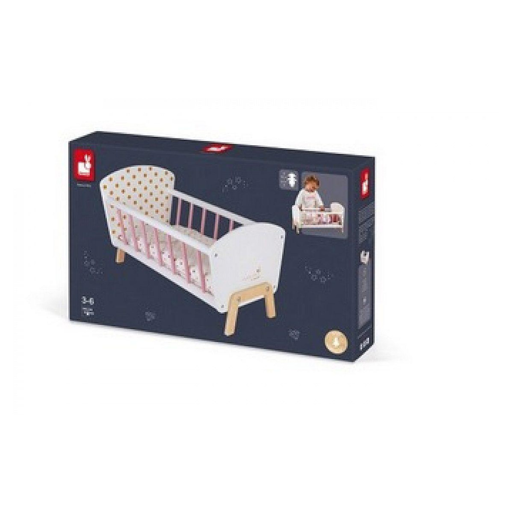 JANOD Lit de poupee candy chic en bois