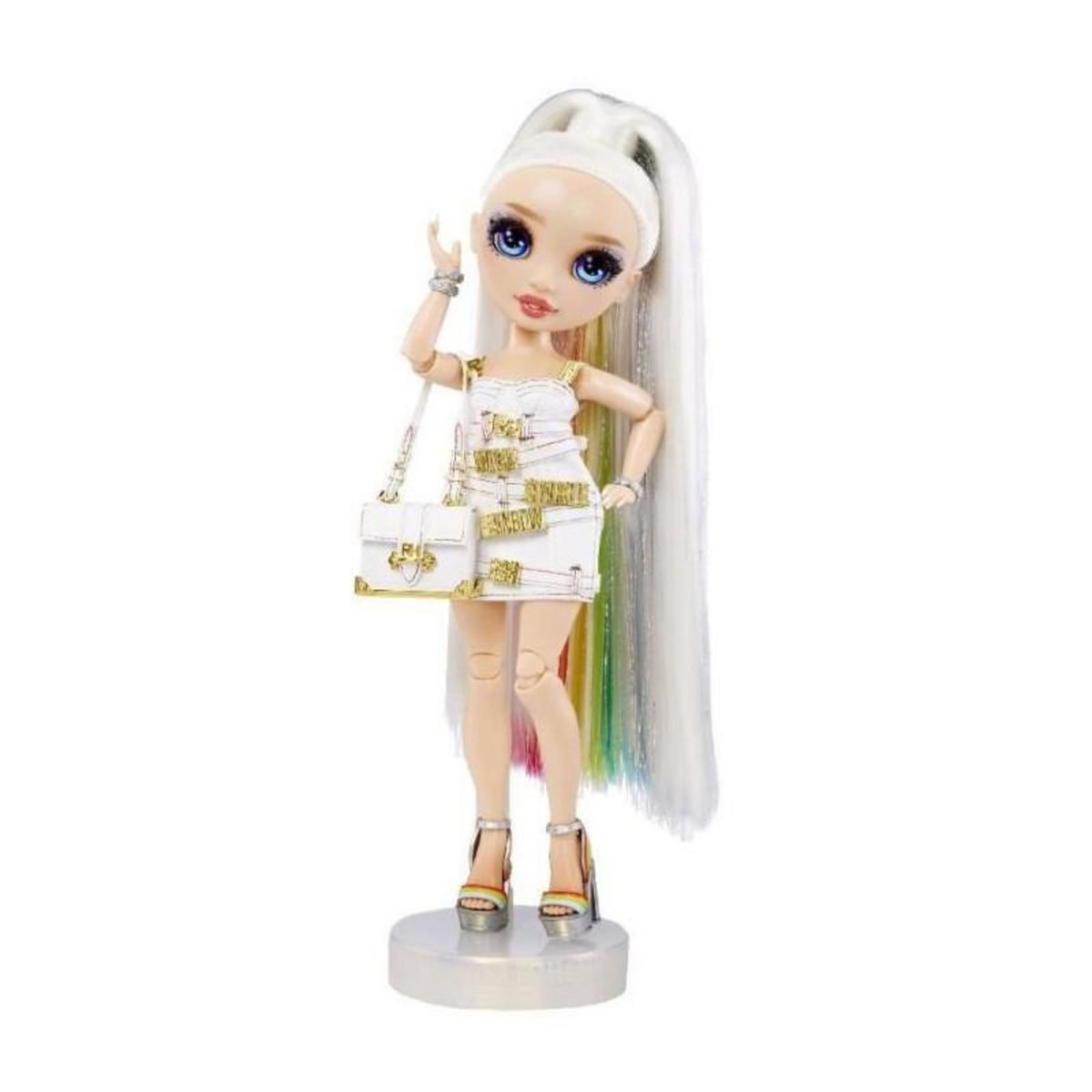 Rainbow Rainbow High Tentpole PR Theme Doll - RAINBOW - 1 robe de Gala et 1 tenue decontractée + accessoires et carnet de croquis