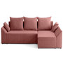 Voir la diapositive 1 : BEST MOBILIER Mike - canapé d'angle réversible - 4 places - convertible avec coffre - en velours côtelé