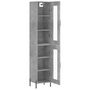 Voir la diapositive 4 : VIDAXL Buffet haut Gris beton 34,5x34x180 cm Bois d'ingenierie