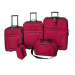 VIDAXL Set de valises rouges 5 pièces