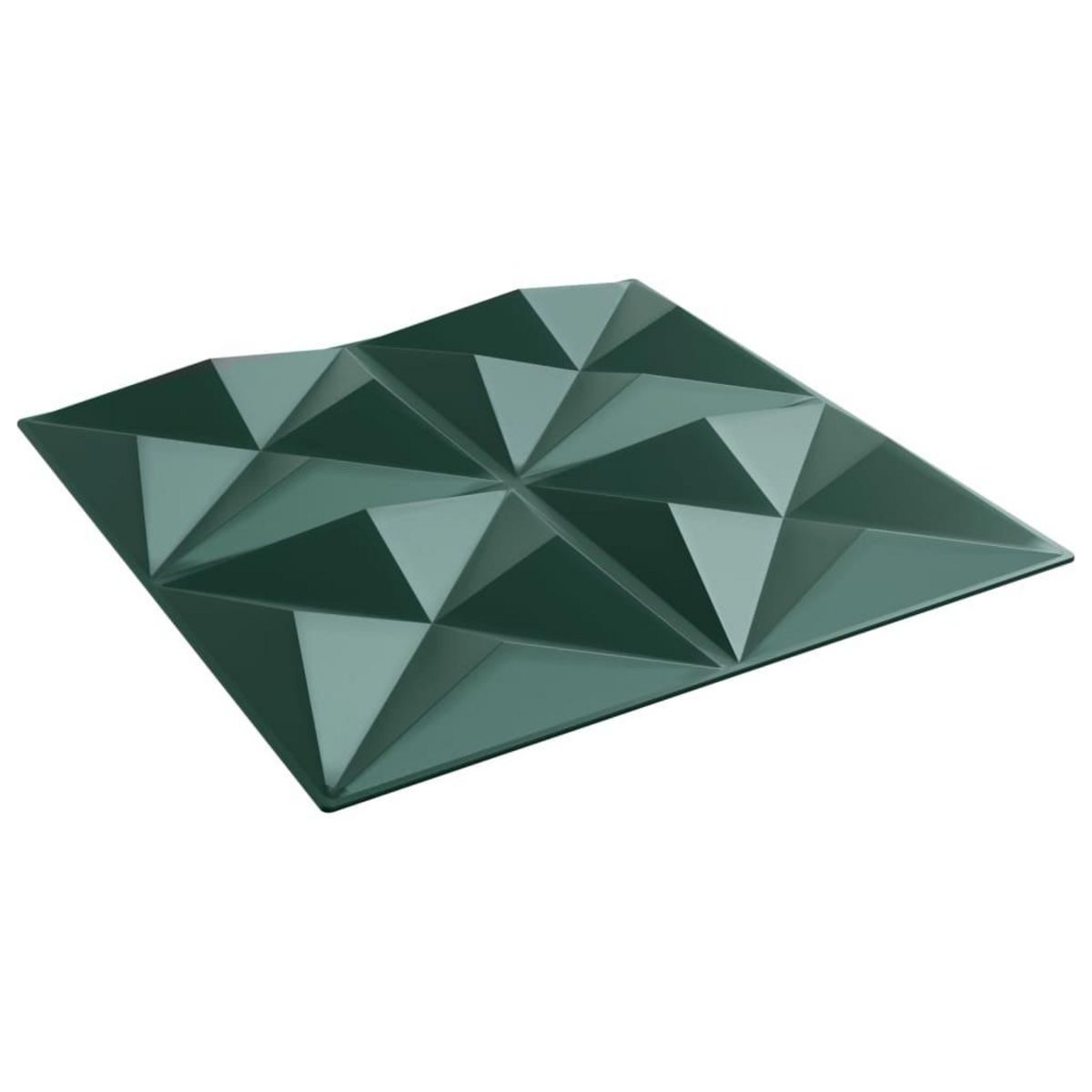 VIDAXL Panneaux muraux 12 pcs vert 50x50 cm XPS 3 m² origami